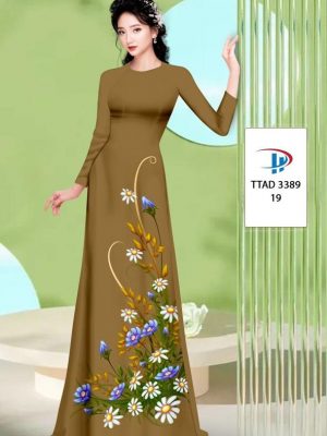 Vải Áo Dài Hoa Cúc AD TTAD3389 31